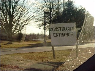 cheesy construction sign