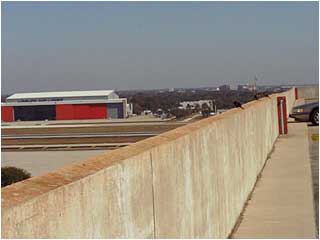 in the parking lot at the tampa bay airport